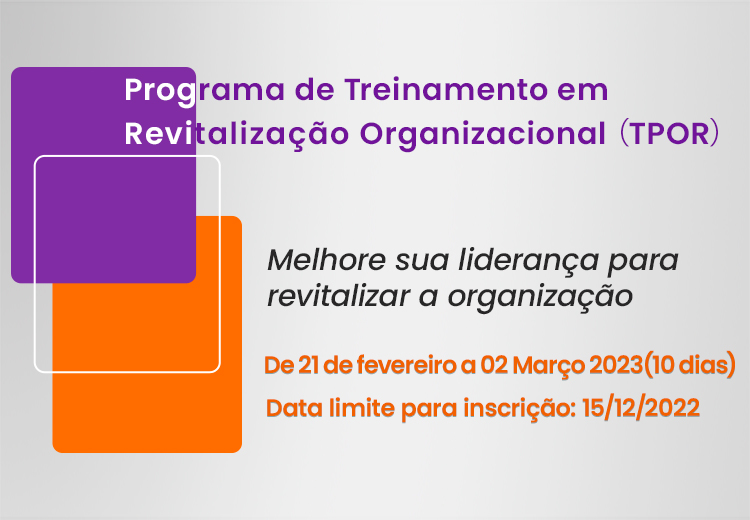 Programa de Treinamento em Revitalização Organizacional(TPOR)
